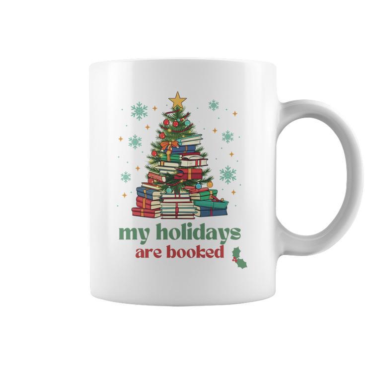 My Holidays Are Booked Christmas Book Lover Librarian Xmas Graphic Print Coffee Mug