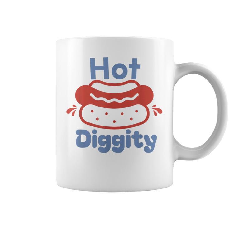 Hot Diggity Dog Hot Dog Bbq Grilling 4Th Of July Coffee Mug