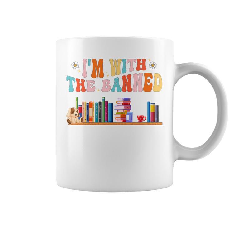 I'm With The Banned Book Readers I Read Banned Books Graphic Print Coffee Mug