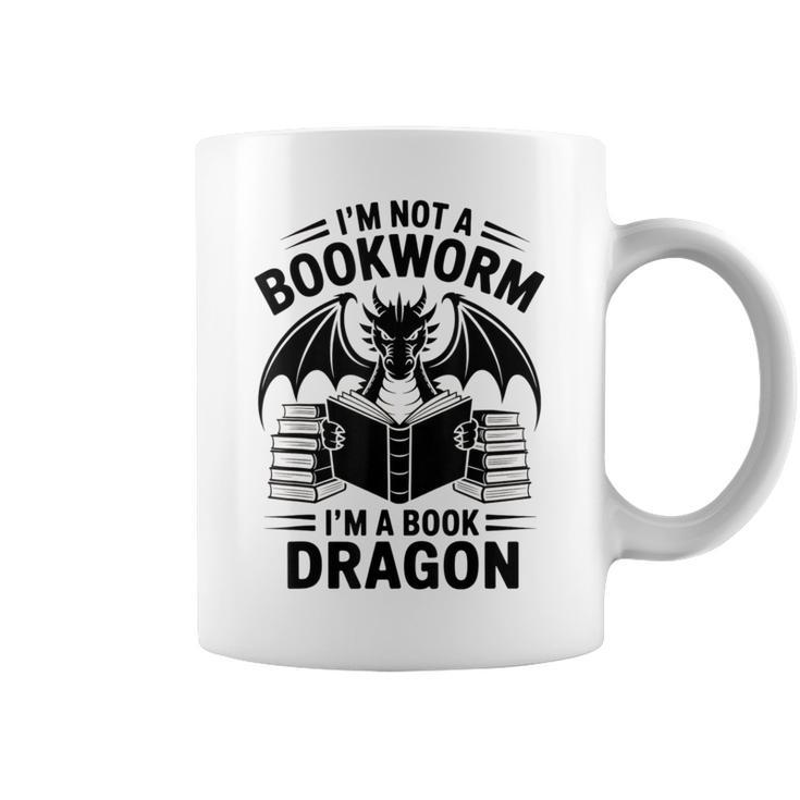 I'm Not a Bookworm I'm a Book Dragon Fantasy Readers Club Graphic Print Coffee Mug