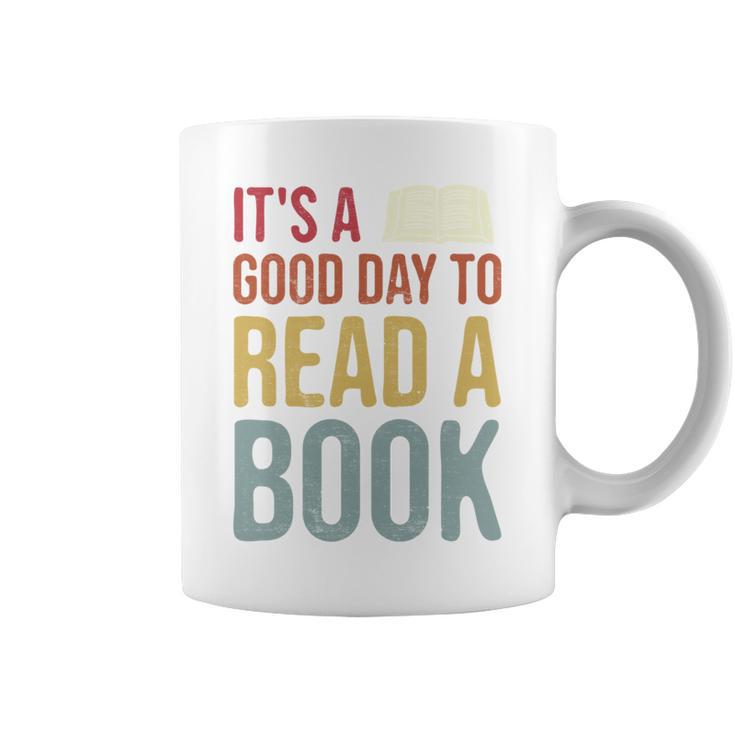 It's A Good Day To Read A Book Vintage Graphic Print Coffee Mug