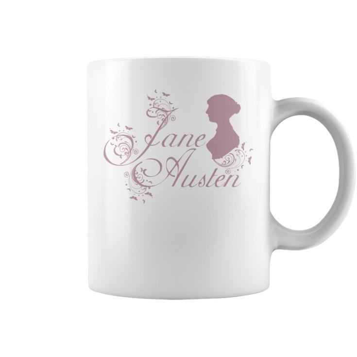 Jane Austen Book Club Vintage Literary Mr Darcy Fans Graphic Print Coffee Mug