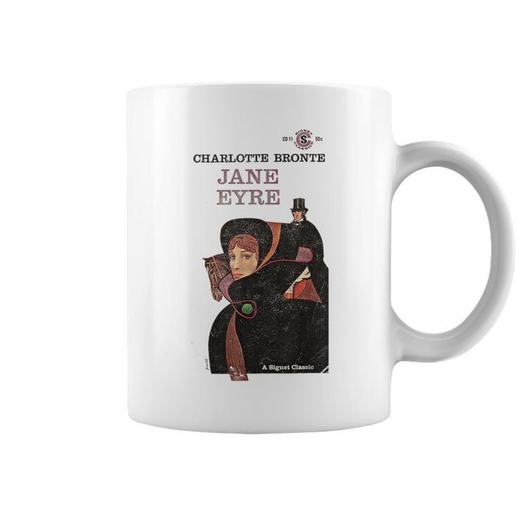 Jane Eyre Charlotte Bronte Vintage Book Cover Graphic Print Coffee Mug