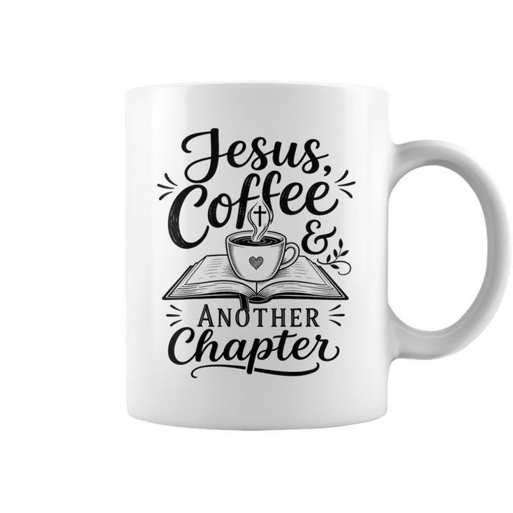 Jesus Coffee Another Chapter Christian Books Faith Graphic Print Coffee Mug