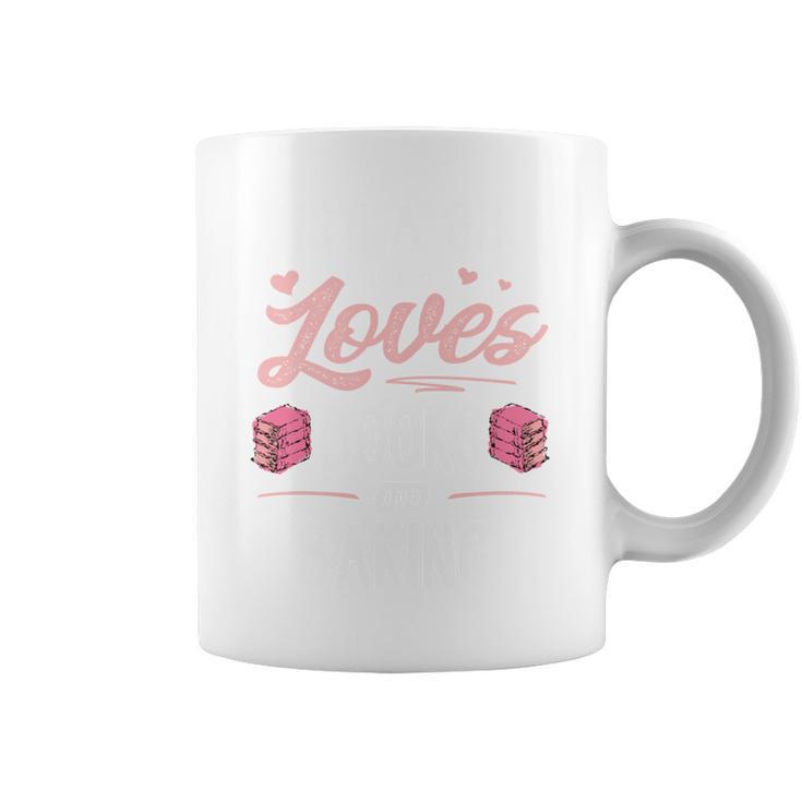 Just A Girl Who Loves Books And Baking Women Graphic Print Coffee Mug Just A Girl Who Loves Books And Baking Women Graphic Print Coffee Mug