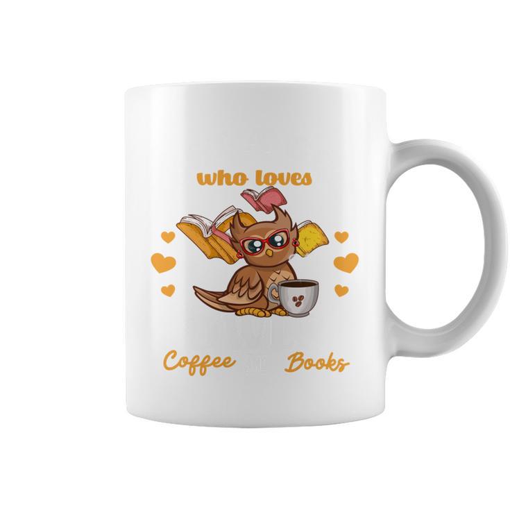 Just a Girl Who Loves Owls Coffe Books Girls Owl Lovers Graphic Print Coffee Mug