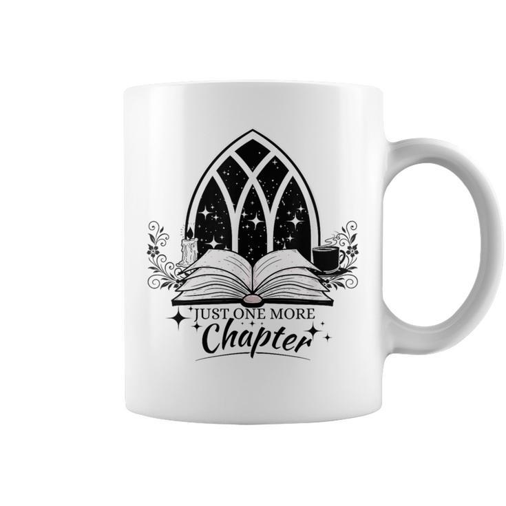 Just One More Chapter Cozy Gothic Book Lover Graphic Print Coffee Mug