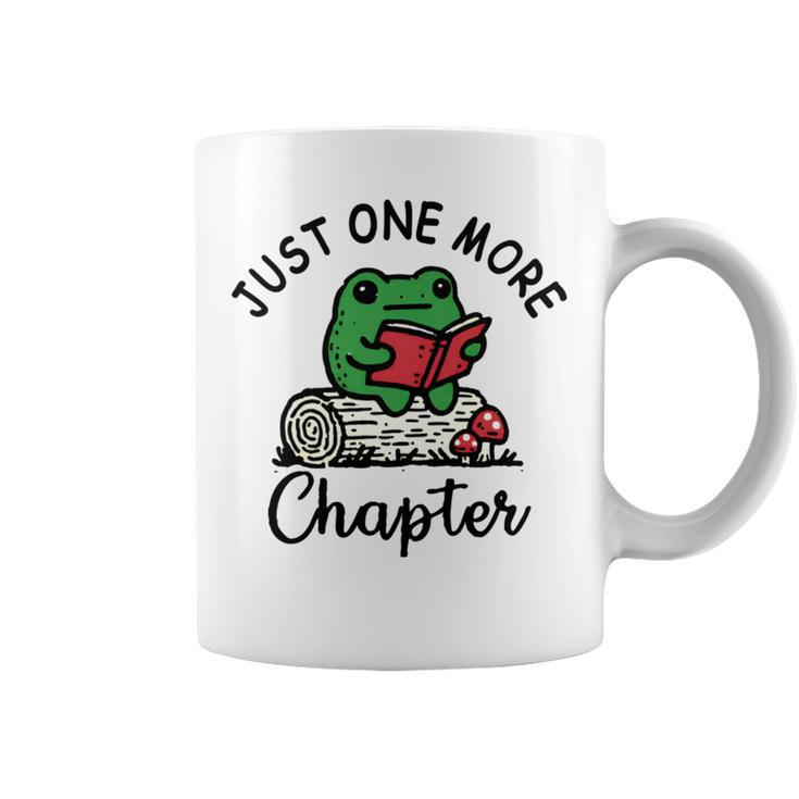 Just-One-More Chapter Frog Reading Book Men Women Kids Graphic Print Coffee Mug