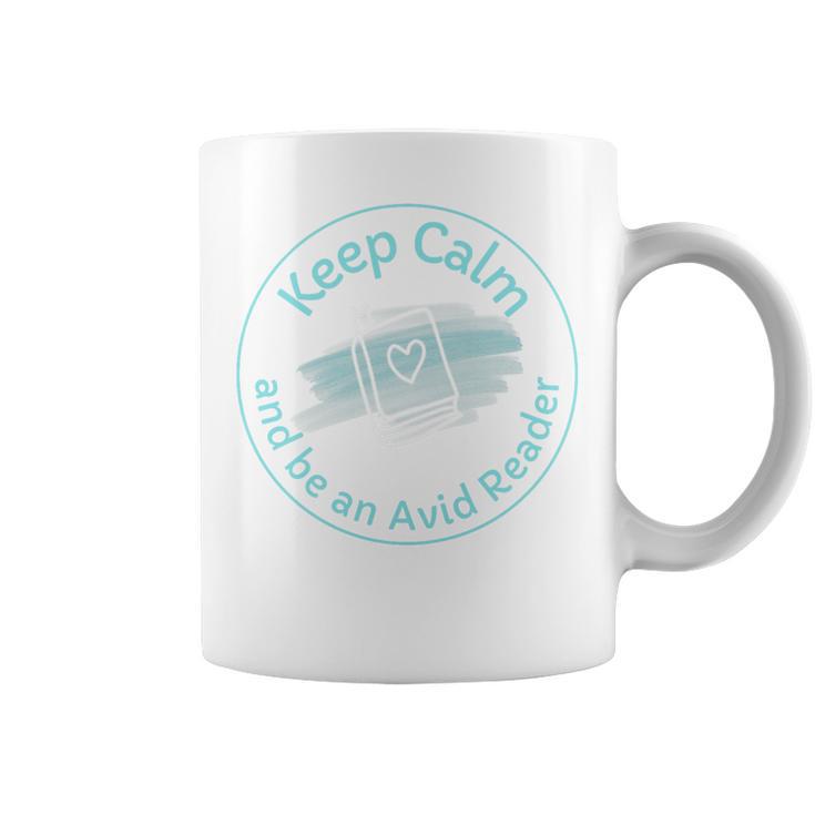 Keep Calm And Be An Avid Reader Books Premium Tri-Blend Graphic Print Coffee Mug