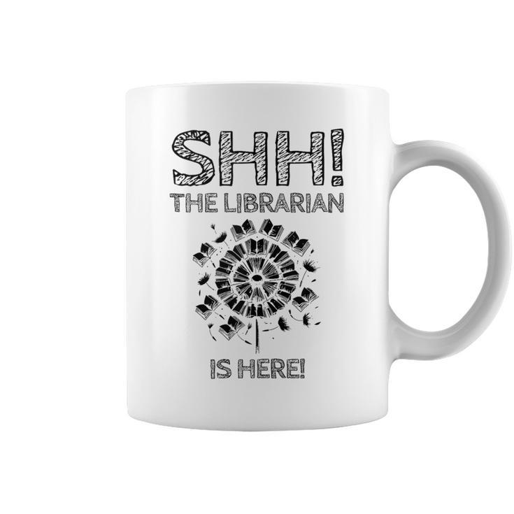The Librarian Is Here Library Book Reading Books Bibliophile Graphic Print Coffee Mug