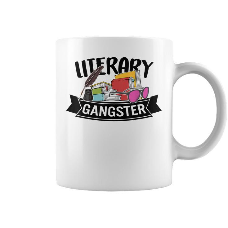 Literary Gangster Book Lover Bookish Bookworm Reader For Her Graphic Print Coffee Mug