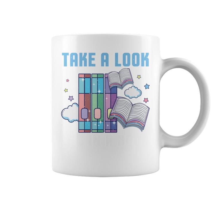 Take A Look Its In A Book Shirt Reading Readers Graphic Print Coffee Mug