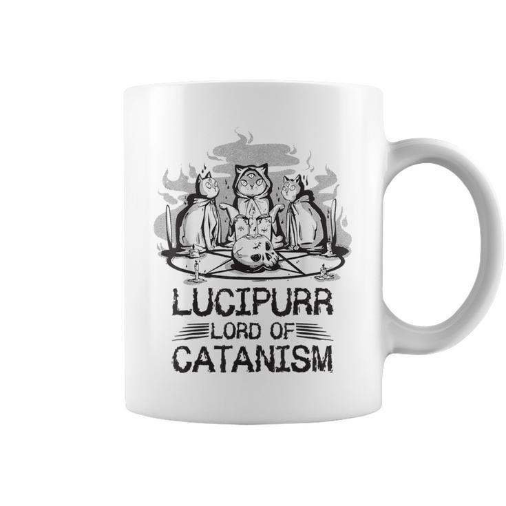 Lucipurr 黒猫 魔法 悪魔 猫 ルシファー オカルティズム コーヒーマグ