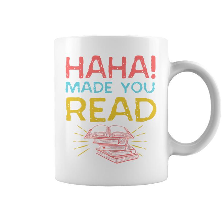 Made You Read Librarian Book Reader Library Book Premium Tri-Blend Graphic Print Coffee Mug