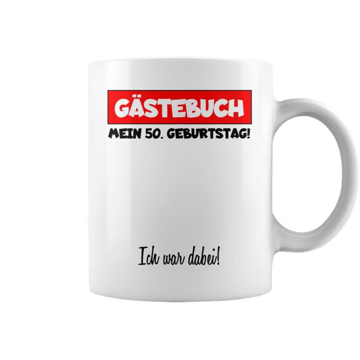 Man Birthday Shirt Year Birthday Guest Book 50 Years Graphic Print Coffee Mug