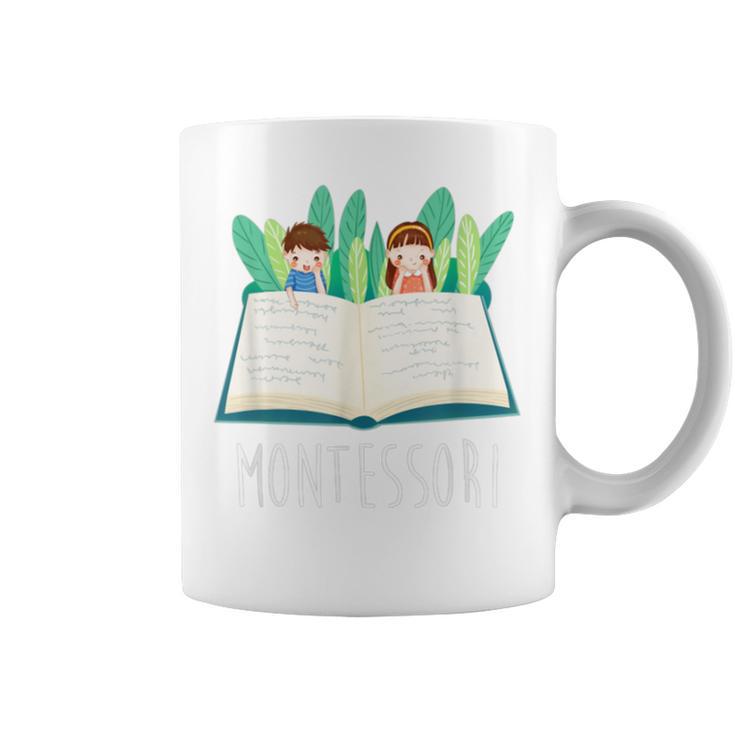Montessori Learning Teacher Student Reading Books For Men Women Kids Graphic Print Coffee Mug
