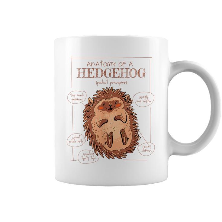 Natural Science Textbook Anatomy Hedgehog Graphic Print Coffee Mug Natural Science Textbook Anatomy Hedgehog Graphic Print Coffee Mug