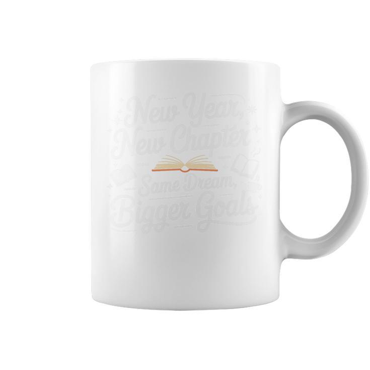 New Year New Chapter Same Dream Bigger Goals 2026 Book Lover Premium Tri-Blend Graphic Print Coffee Mug New Year New Chapter Same Dream Bigger Goals 2026 Book Lover Premium Tri-Blend Graphic Print Coffee Mug