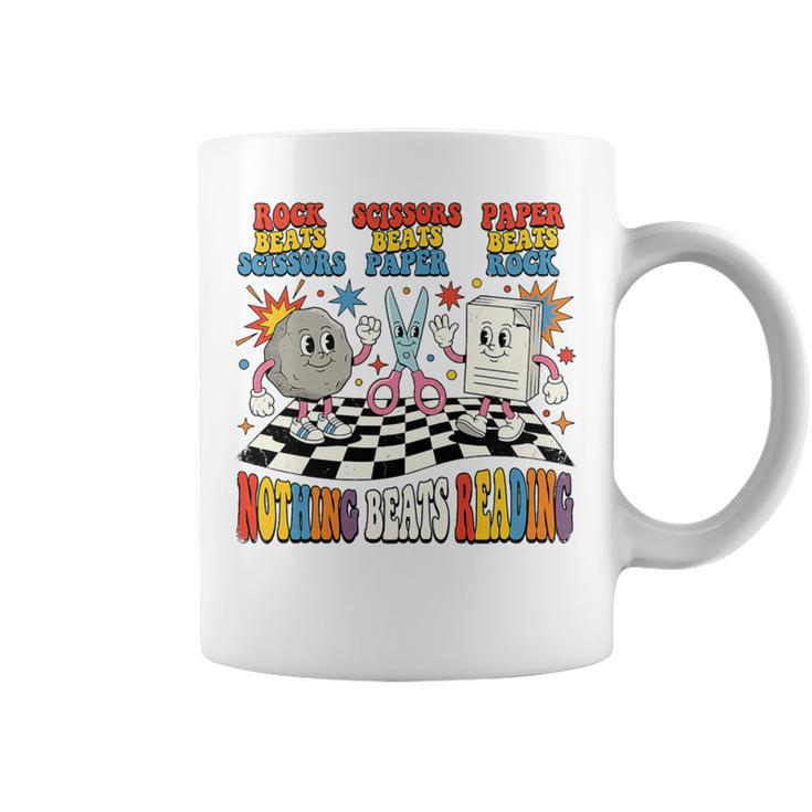 Nothing Beats Reading Rock Paper Scissors Book Love Premium Tri-Blend Graphic Print Coffee Mug Nothing Beats Reading Rock Paper Scissors Book Love Premium Tri-Blend Graphic Print Coffee Mug