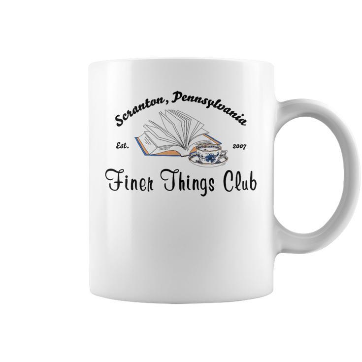 The Office Finer Things Club With Book Graphic Print Coffee Mug