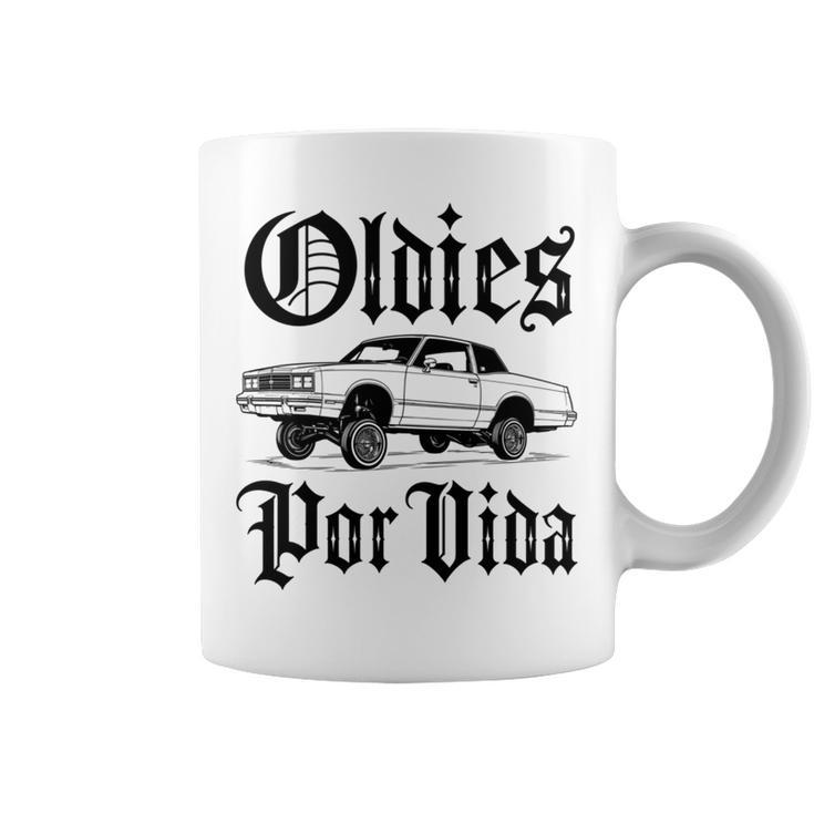 Oldies Porida ヴィンテージ ローライダー 車 メキシカン チカーノ チョロ 長袖tシャツ コーヒーマグ