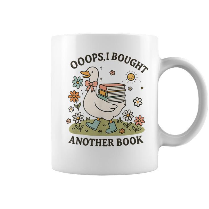 Oops I Got Another Book Goose Reading Humor Graphic Print Coffee Mug