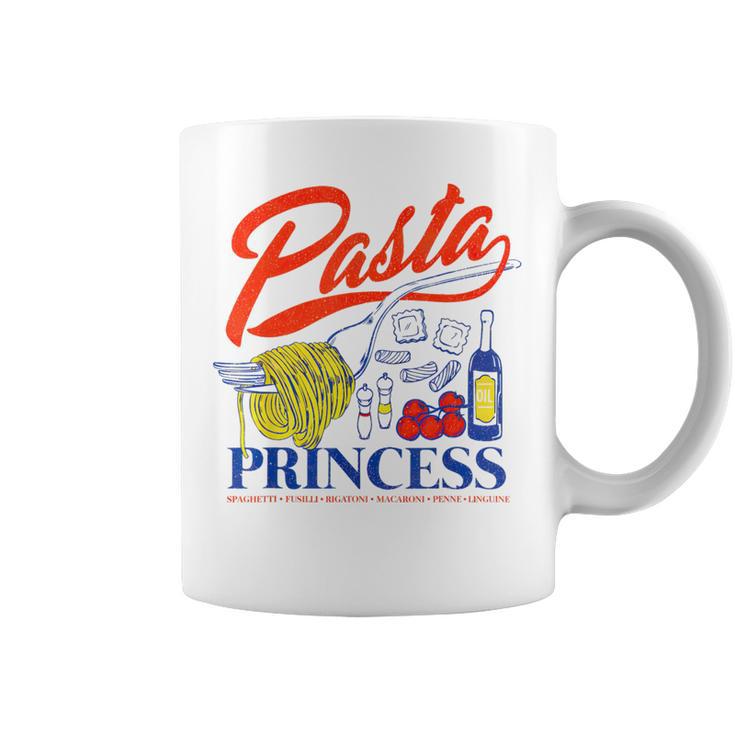 Pasta Princess Retro Italian Noodle Foodie Lover Coffee Mug