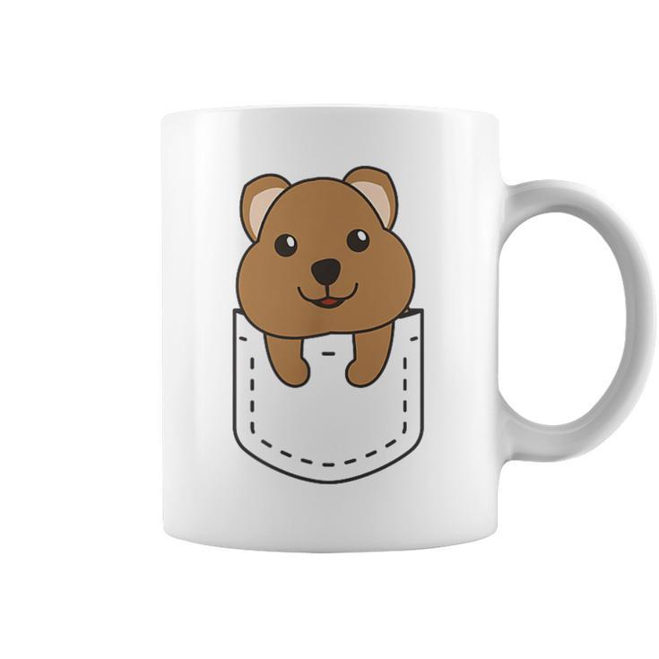 Quokka In Pocket かわいいクオッカ 胸ポケットクオッカ コーヒーマグ