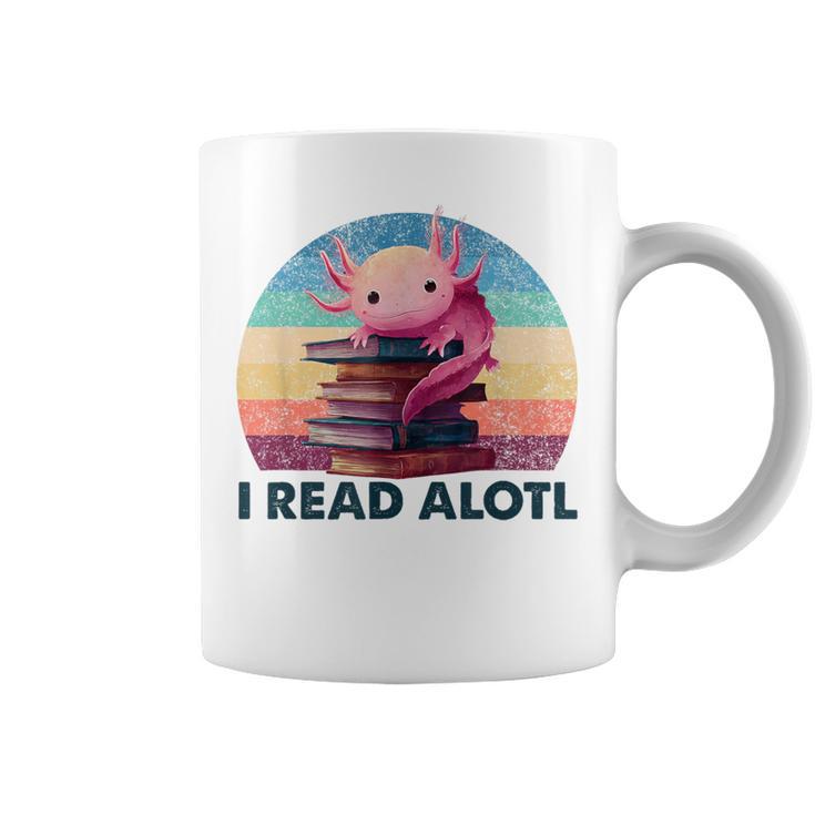 I Read A'Lotl Axolotl Book Lover Librarian Reading Readers Graphic Print Coffee Mug