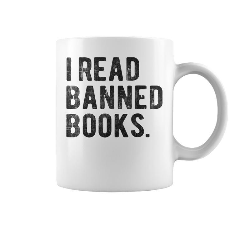 I Read Banned Books Librarians Banned Books Bookworm Reader Graphic Print Coffee Mug