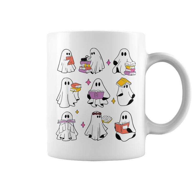 Read More Books Booooks Halloween Boooks Ghost Boo Teacher Men Women Kids Graphic Print Coffee Mug