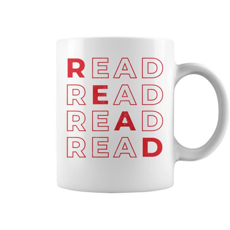 Read Books Library Bookworm Librarian Book Lover Graphic Print Coffee Mug