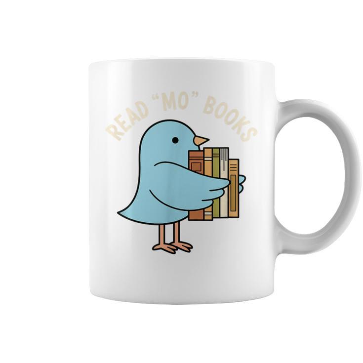 Read Mo Books Cute Bird Reading Kids Book Lover Graphic Print Coffee Mug