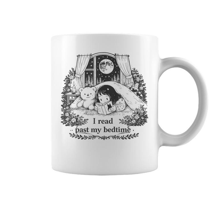 I Read Past My Bedtime Book Lover Bookworm Girl Women Graphic Print Coffee Mug