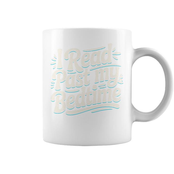 I Read Past My Bedtime Book Lover Reading Quote Premium Tri-Blend Graphic Print Coffee Mug