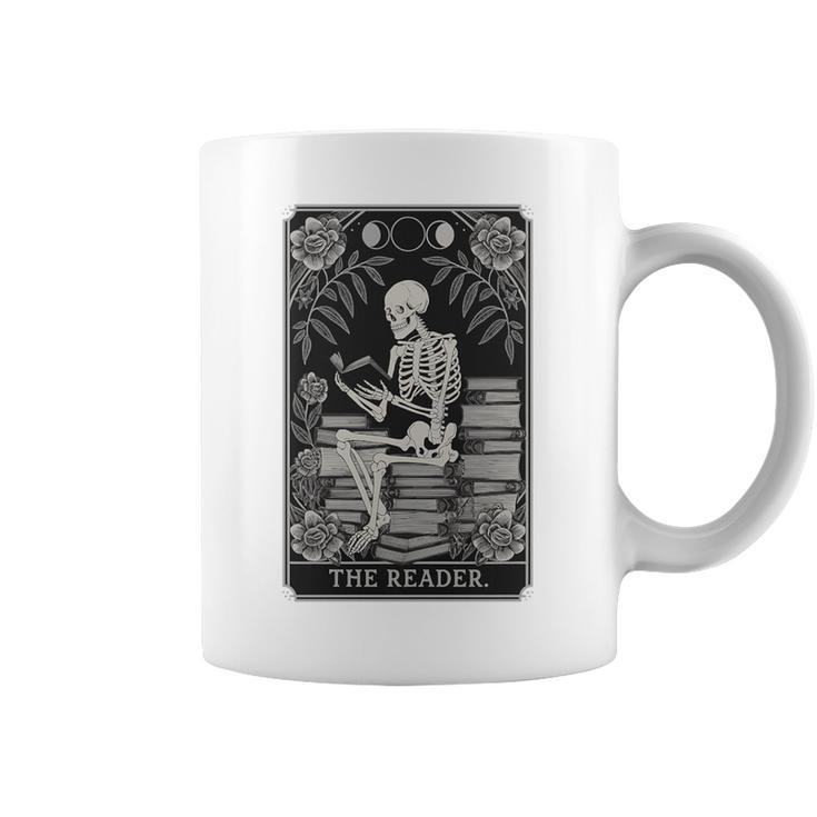 The Reader – Gothic Book Lover Dark Academia Premium Tri-Blend Graphic Print Coffee Mug
