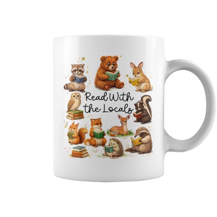 Reading Book Lover Bookish Camping Read With The Locals Graphic Print Coffee Mug Reading Book Lover Bookish Camping Read With The Locals Graphic Print Coffee Mug