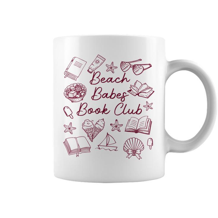Reading Book Lover Bookish Summer Beach Babes Book Club Graphic Print Coffee Mug