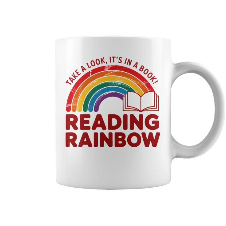 Reading Book Rainbow Literacy Learning Premium Tri-Blend Graphic Print Coffee Mug