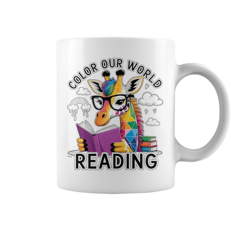 Reading Colors Our World Color Our World 2026 Reading Book Premium Tri-Blend Graphic Print Coffee Mug