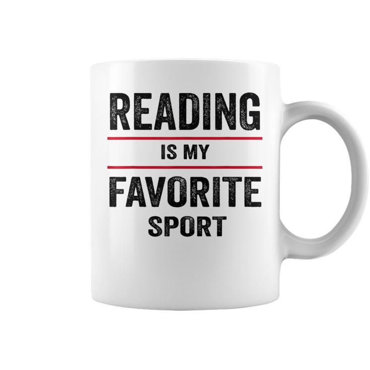 Reading Is My Favorite Sport Book Lover Quote Graphic Print Coffee Mug