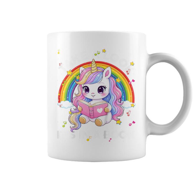 Reading Take Look Its In A Book Toddler Girls Rainbow Lover Graphic Print Coffee Mug
