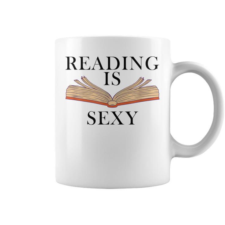 Reading Is Sexy Bookworm Book Lover Reading Is Sexy Graphic Print Coffee Mug