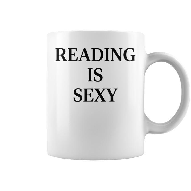 Reading Is Sexy Literary Reading Book Humor Graphic Print Coffee Mug