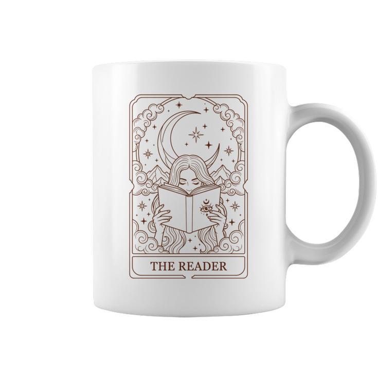 Reading Squad Book Lover Bookish The Reader Tarot Card Graphic Print Coffee Mug