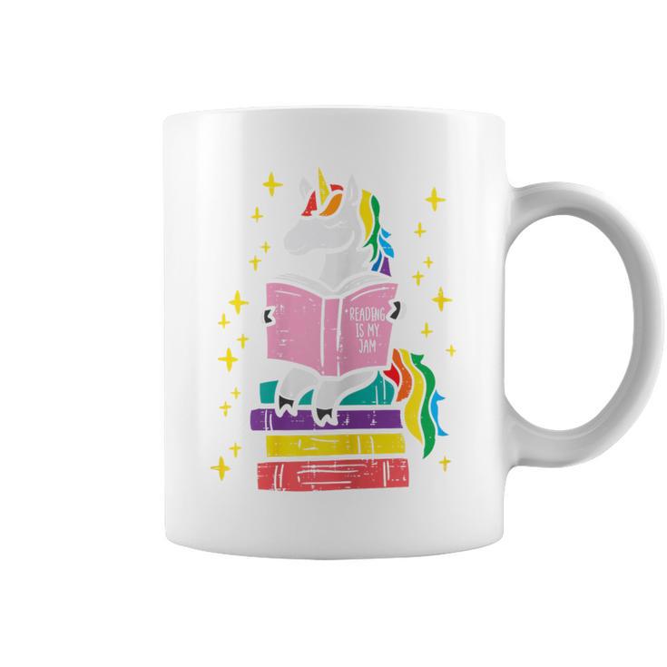 Reading Unicorn Cute Book Lover Bookworm Women Girls Graphic Print Coffee Mug