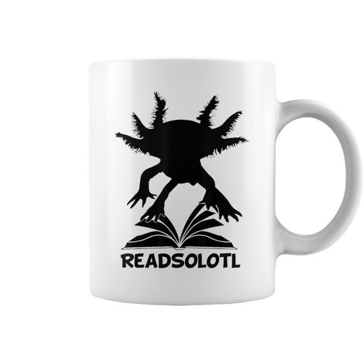 Readsolotl Axolotls Funny Kids Reading Fish Books Kawaii Graphic Print Coffee Mug Readsolotl Axolotls Funny Kids Reading Fish Books Kawaii Graphic Print Coffee Mug
