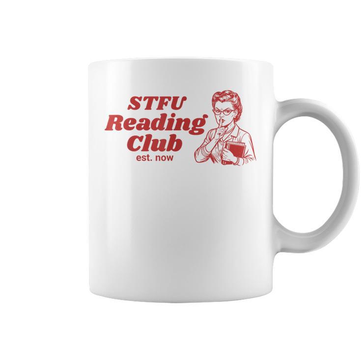 Retro Book Lover Reading Club Quote Graphic Print Coffee Mug