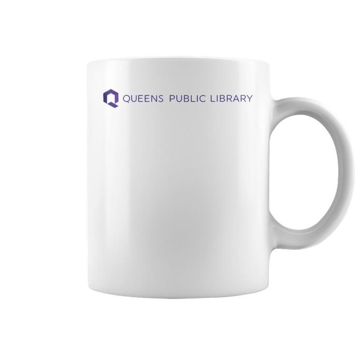 Retro Queens Public Library NY New York Book Lover Graphic Print Coffee Mug