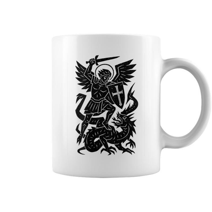 San Jorge Y El Dragón -Anto Católico Ortodoxo Taza de café